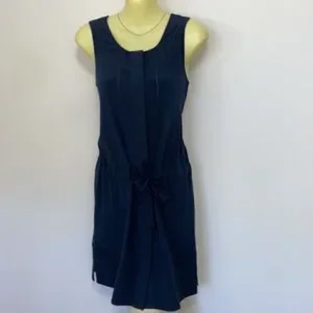 Rag & Bone  Dress Blue Silk Button Down  Shirt Style Excellent~Sz 0~Over…